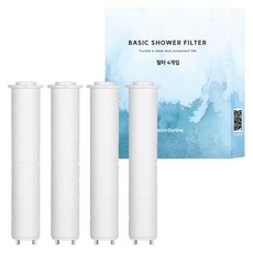 해피달링 베이직 샤워기 바디 필터 리필용 4개입, 1개 생활용품/욕실용품 반품 최저가 3,620원