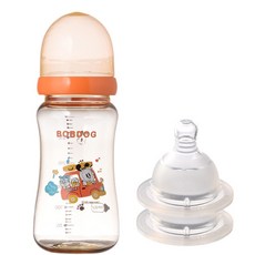 리틀밥독 국내 제조 PPSU 유꼭지젖병 300ml 젖꼭지 2개입, 오렌지, 1세트 출산/유아동/수유용품 반품 최저가 13,900원