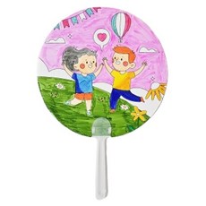 빅드림 아이두 DIY 만들기 종이부채 10p + 부채 막대 10p + 채색 예시 10p 세트, 친구사랑, 1세트 문구/오피스/미술/화방용품 반품 최저가 3,200원