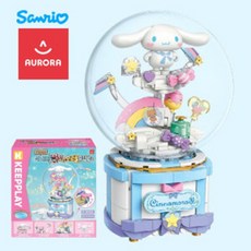 오로라월드 산리오 시나모롤 스윗드림 캔디스타 오르골 뮤직박스 블럭, 혼합색상, 1개 완구/취미/프라모델 반품 최저가 36,550원