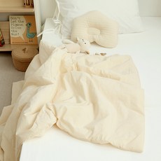 아솜느 유아용 순면 100수 베이직 이불, 아이보리 출산/유아동/유아동침구 반품 최저가 49,970원