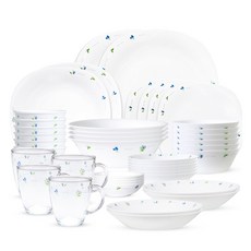 바칠레 유로피안 카모마일 6인 식기세트 42p, 화이트, 밥공기 6p + 대접 6p + 찬기 소 4p + 앞접시 6p + 면기 4p + 파스타볼 4p + 사각소접시 4p + 사각대접시 2p + 사각 샐러드볼 2p + 머그 360ml x 4p, 1세트 주방용품/그릇/홈세트 반품 최저가 114,070원