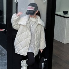 오렌지다몸 여아용 언발 뽀글 카라 퀼팅 패딩점퍼 출산/유아동/유아동패션 반품 최저가 47,650원