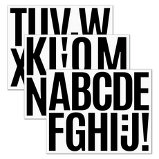 데일리네스트 다이어리 귀여운 팬시스티커 알파벳 21 x 16.8 cm, 블랙, 3개 문구/오피스/데코/포장용품 반품 최저가 6,390원