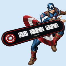 마블 캡틴 아메리카 주차 번호판, 혼합 색상, 1개 자동차용품/인테리어 반품 최저가 2,540원