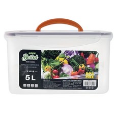 데일드 투명한 김치통, 5L, 1개 주방용품/밀폐저장/도시락 반품 최저가 5,670원