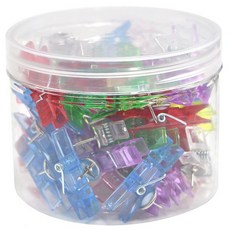 코히모 투명 압정 집게 사진 걸이 고정 푸쉬핀 투명 혼합 4W384, 50개입, 1개 문구/오피스/사무용품 전문관 반품 최저가 8,900원