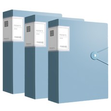 고급형 서류 정리 파일 40매, 블루, 3개 문구/오피스/바인더/파일 반품 최저가 5,190원