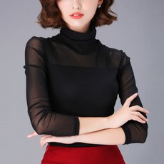 언헤브 메쉬 시스루 댄스복 하이넥 상의 스포츠/레저/여성스포츠의류 반품 최저가 11,980원