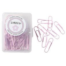 라이크존 다양한 클립 체리 핑크 28mm, 1개, 50개입 문구/오피스/사무용품 전문관 반품 최저가 3,600원