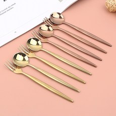 보겐 몽블랑 로얄 디아망 커트러리 4인 티 세트 골드 로즈골드, 1세트, 골드 티스푼 2p + 골드 티포크 2p + 로즈골드 티스푼 2p + 로즈골드 티포크 2p 주방용품/수저/커트러리 반품 최저가 18,920원