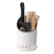 미믐 물빠짐이 잘되는 수저통, 화이트, 1개 주방용품/수저통/수저받침 반품 최저가 2,600원