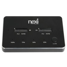 넥시 NVMe 듀얼 도킹스테이션 2베이 SSD NX1215, 1개 가전디지털/저장장치 반품 최저가 82,680원