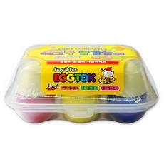 에그톡 유아용 물감놀이 허니 6칼라 문구/오피스/미술/화방용품 반품 최저가 7,120원