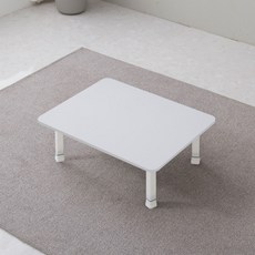 접이식 칼라테이블 4단높이조절 다리, 화이트(테두리 화이트) 유광 홈인테리어/주방가구 반품 최저가 15,510원