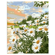 특별한상점 유화 DIY그림그리기 세트 30 x 40 cm, 데이지, 1세트 문구/오피스/미술/화방용품 반품 최저가 7,970원