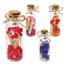 아가플러스 마음을 전해요 꽃내음 유리병 편지 4종 세트, 레드, 오렌지, 핑크, 퍼플, 1세트 문구/오피스/카드/엽서/봉투 반품 최저가 3,090원