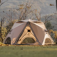 아이두젠 반타곤 에이블3 돔 육각 그늘막 원터치 텐트, 탄, 4인용 스포츠/레저/캠핑전문관 반품 최저가 299,000원