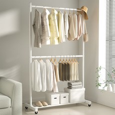 코멧 철재 이동식 2단 스탠드 행거, 화이트 홈인테리어/드레스룸 반품 최저가 15,670원