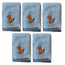 세맘스 모달 자수 수건, 여우(블루), 5개 홈인테리어/수건/타월 반품 최저가 15,950원