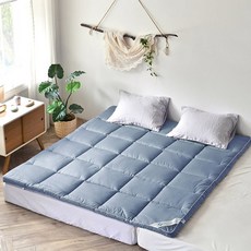 스페이스샾 슬립케어 순면 침대토퍼, 블루 undefined/undefined 반품 최저가 51,570원