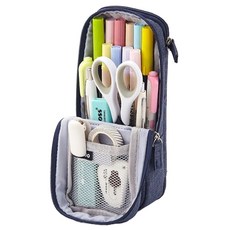 머니풀 필통 파우치, 네이비, 1개 문구/오피스/학용품/수업준비 반품 최저가 5,760원