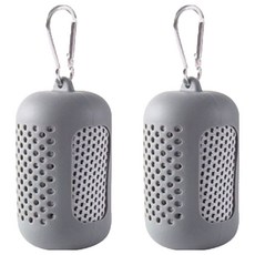 헨센 휴대용 스포츠 슬림 타올, 그레이, 2개 스포츠/레저/헬스/요가/댄스 반품 최저가 5,040원