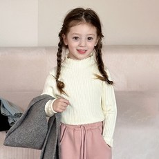 스타빈 여아용 컬러풀 반폴라 슬림 티셔츠 출산/유아동/유아동패션 반품 최저가 11,110원