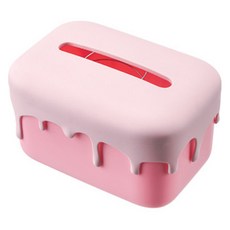 더자카 쿠키 아이스크림 데스크 티슈 케이스, 핑크, 1개 생활용품/수납/정리 반품 최저가 7,250원