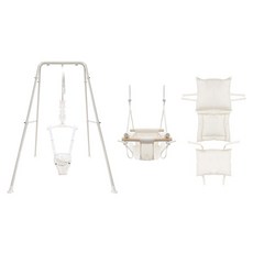라라비 유아용 프리미엄 스윙 점퍼루 베이직 시트 + 그네 + 스마트 그네 쿠션 세트, 마리화이트(베이직시트), 아이보리(그네),  그네 쿠션(크림), 1세트 완구_취미/신생아/영아완구 반품 최저가 288,350원