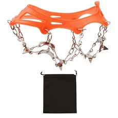 엘마운틴 15 포인트 체인 아이젠 2p + 파우치 세트, 오렌지(아이젠) 스포츠/레저/등산/아웃도어 반품 최저가 7,780원