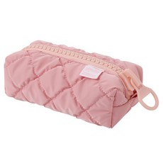 헤이조이 퀄팅 왕지퍼 필통, 핑크, 1개 문구/오피스/학용품/수업준비 반품 최저가 8,400원
