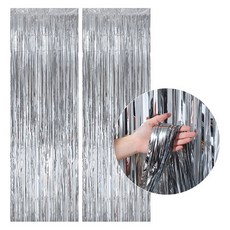 피앤비유니티 파티커튼 3m 2p, 02 유광 실버, 1개 문구/오피스/파티/이벤트 반품 최저가 5,770원