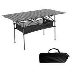 하이퍼플래닛 아웃도어 접이식 캠핑 테이블 + 보관가방 + 그물망 세트 기본형, 블랙 스포츠/레저/캠핑전문관 반품 최저가 24,340원