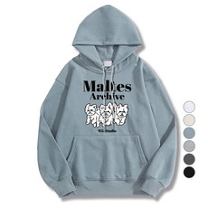 일루소 남성용 WD 기모 루즈 오버핏 말티즈 아카이브 후드 보온 티셔츠 패션의류/잡화/남녀 공용 의류 반품 최저가 26,040원