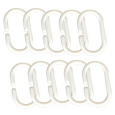 피피홈리빙 C형 커튼링 중형 1.8 x 2.6 cm, 화이트, 10개 홈인테리어/커튼/블라인드 반품 최저가 1,470원