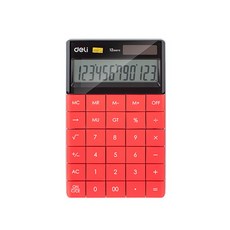 델리 휴대용 사무 일반 비비드칼라 계산기, 1개, 핑크 문구/오피스/사무용품 전문관 반품 최저가 14,250원