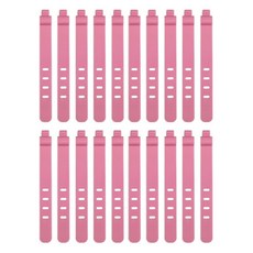 일상숲 실리콘 스트랩 케이블 타이, 핑크, 20개 생활용품/생활전기용품 반품 최저가 4,400원