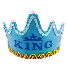 파티복닷컴 전구왕관모자, 블루킹, 1개 완구/취미/역할놀이 반품 최저가 2,100원