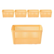 브리다 국내 제조 펜트리바구니 2호, 옐로우, 5개 홈인테리어/바구니/바스켓 반품 최저가 6,060원