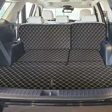 아이빌 8인승 자동차 트렁크매트 풀세트 3열 자동폴딩, 더뉴 팰리세이드, 블랙 + 골드스티치 자동차용품/인테리어 반품 최저가 41,400원