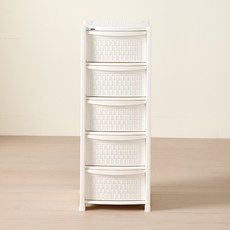 브리다 라탄 5단 서랍장, 크림화이트, 1개 홈인테리어/수납/정리 반품 최저가 30,780원
