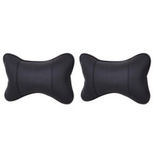 블럭마트 차량용 가죽 목베게 목쿠션 2p, 블랙, 1개 자동차용품/인테리어 반품 최저가 5,540원