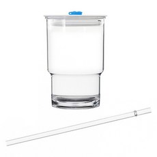 내열 원캡 보라보라 텀블러 + 캡 + 마개 + 트라이탄빨대 세트, 화이트 + 블루, 473ml, 1세트 주방용품/텀블러/콜드컵 반품 최저가 6,300원