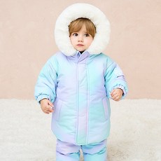 밀크마일 아동용 타이다이 홀로그램 스키점퍼 스포츠/레저/유아스포츠의류 반품 최저가 24,590원