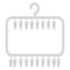 코살루 1단 빨래집게 18p 세트, 화이트, 1세트 생활용품/세탁/청소용품 반품 최저가 4,190원