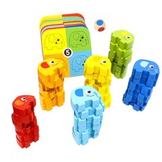 투키토이 코끼리쌓기 퍼즐, 1세트, 혼합 색상, 36피스 완구/취미/퍼즐/큐브/피젯토이 반품 최저가 15,050원