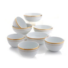 노리다케 햄프셔골드 오리엔탈 공기대접 세트, 혼합색상, 국대접 4p + 밥공기 4p 주방용품/그릇/홈세트 반품 최저가 159,540원