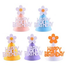 파티공구 조립형 생일 꼬깔모자 5p 세트, 꽃피치, 꽃블루, 꽃오렌지, 꽃라벤다, 꽃화이트, 1세트 완구/취미/역할놀이 반품 최저가 1,650원