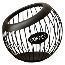 메이크마인 커피캡슐 수납 바구니 철제 캡슐보관 갭슐 커피 보관함 홀더, 블랙, 1개 주방용품/주전자/커피/티용품 반품 최저가 9,870원